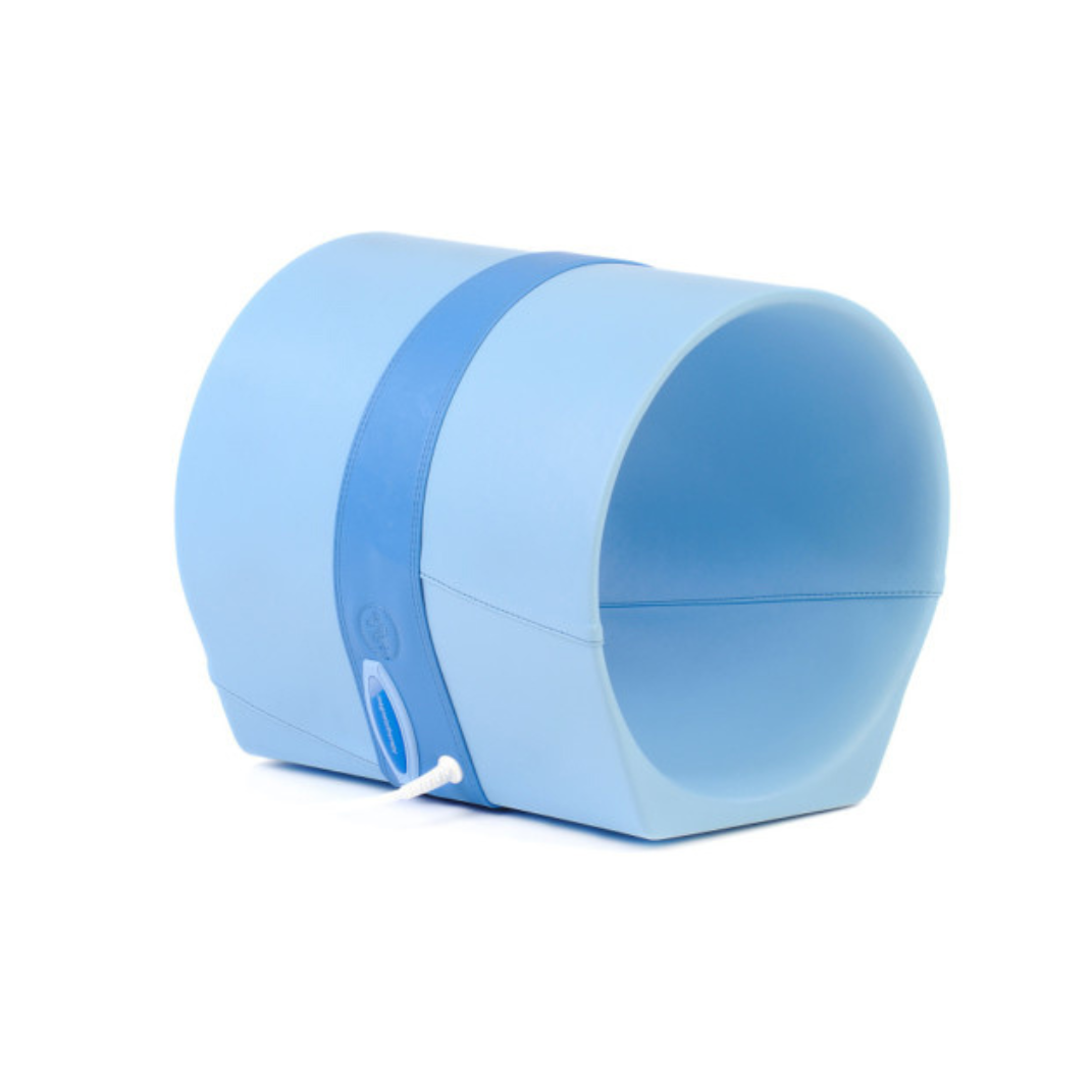 Blauer runder Biomag SL30-3D Magnetfeldtherapie Applikator für 3D-Rotationsanwendungen an Armen und Beinen.