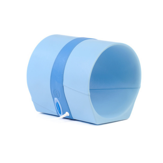 Blauer runder Biomag SL30-3D Magnetfeldtherapie Applikator für 3D-Rotationsanwendungen an Armen und Beinen.