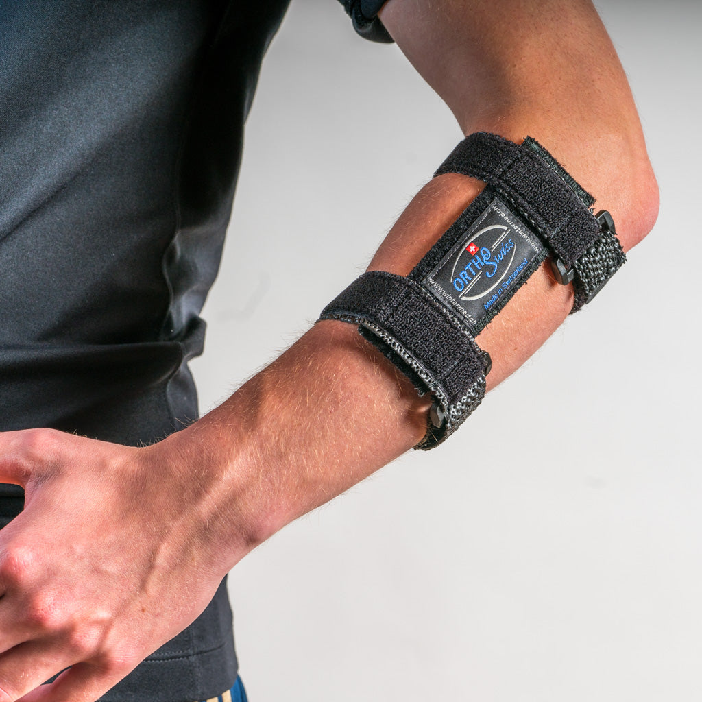 EPI FIX Tennisarmbandage am Unterarm, Arm leicht angewinkelt